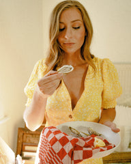 Inside Natalie Taylor's painting studio with Oysters XO “Shuck Yourself” oysters