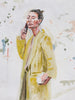 Yellow Coat & Street Confetti - 7.5x12” - Natalie Taylor