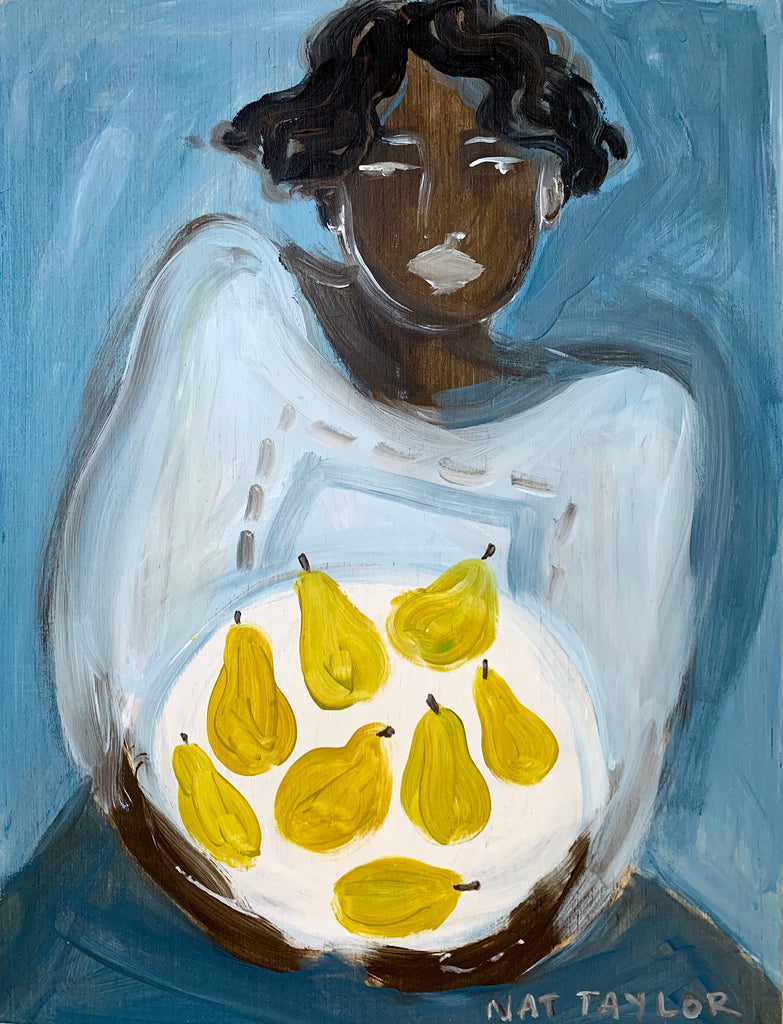 Louetta & her Pears - print 11x14” - Natalie Taylor